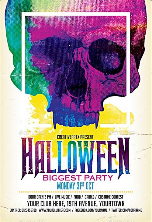 Modern Halloween Flyer Template