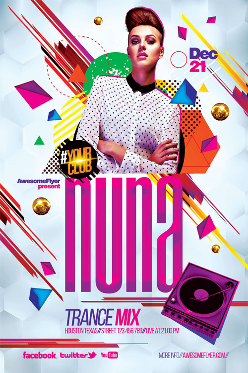 Guest DJ Flyer Template