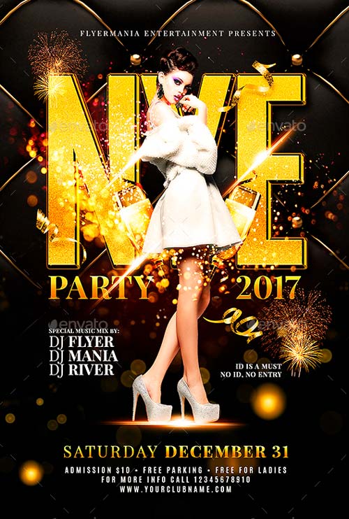 New Year Eve Party Flyer Template