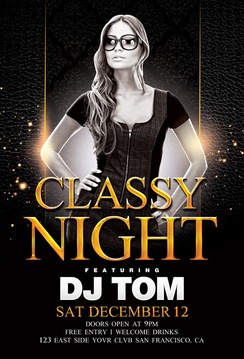 Elegant Classy Night Flyer Template