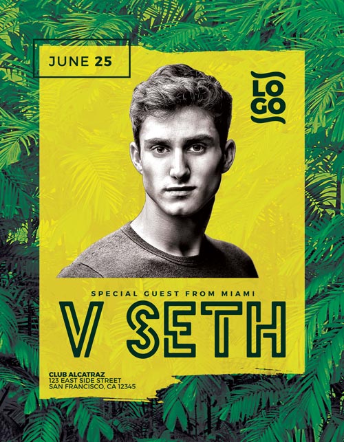 EDM Dj Posters Template Vol. 5
