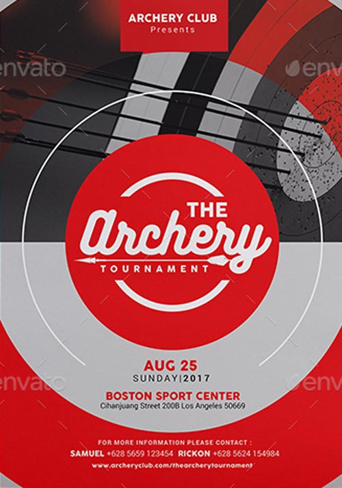 Archery Tournament Flyer Flyer Template
