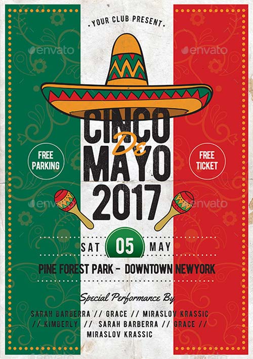 Cinco De Mayo PSD Template