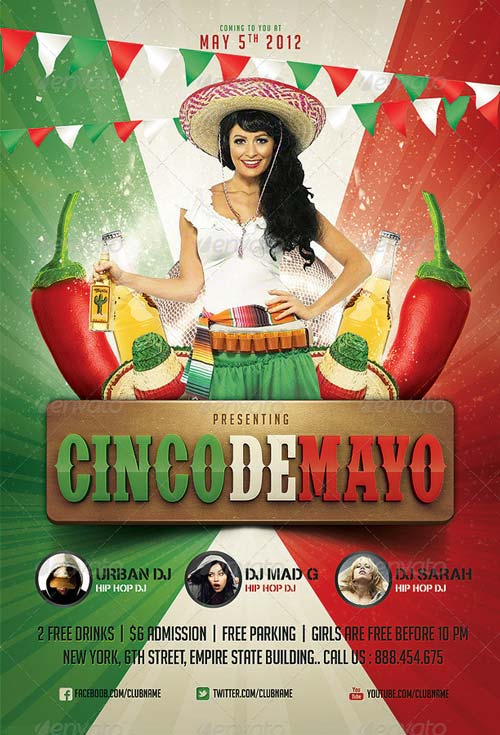 Cinco de Mayo Party Flyer Template