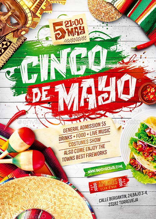 Cinco de Mayo Party Poster Template