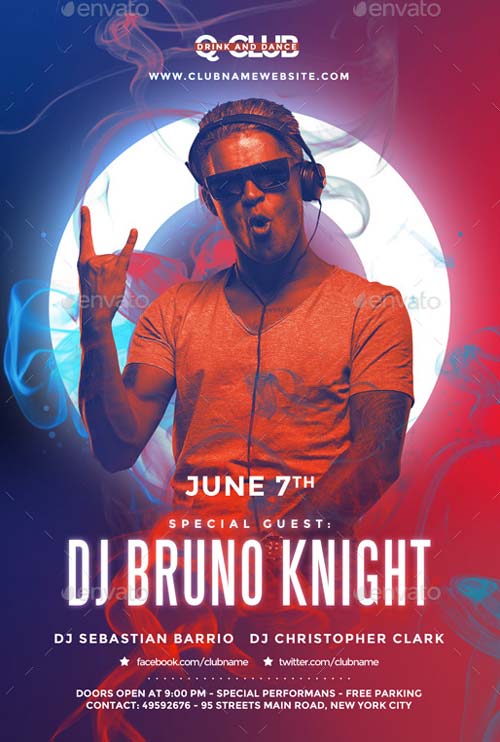 Music DJ Party Flyer Template