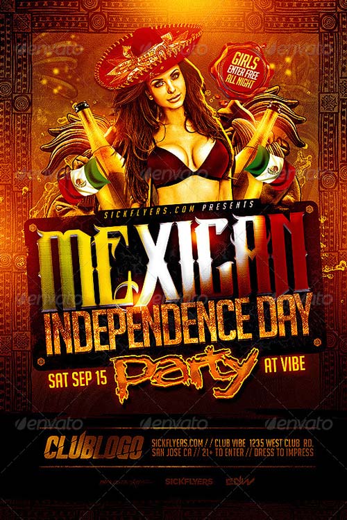 Mexican Independence Day Flyer Template