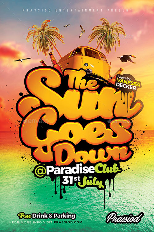 Sunset Flyer Template