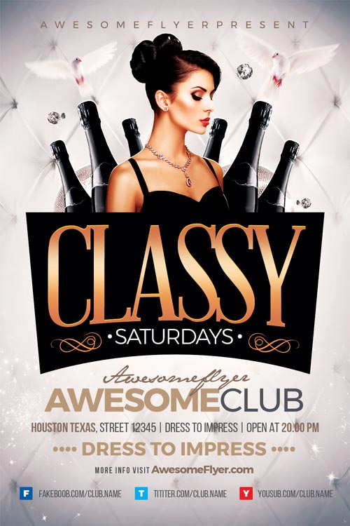 Classy Saturdays Flyer Template