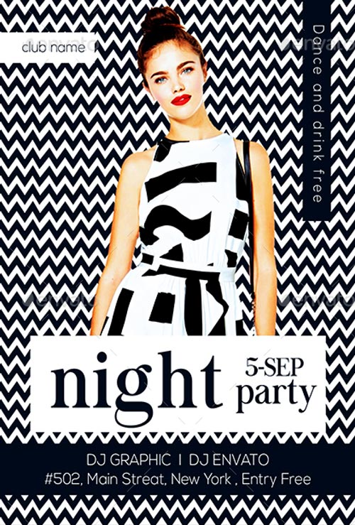 Fashion Show Party Flyer Template