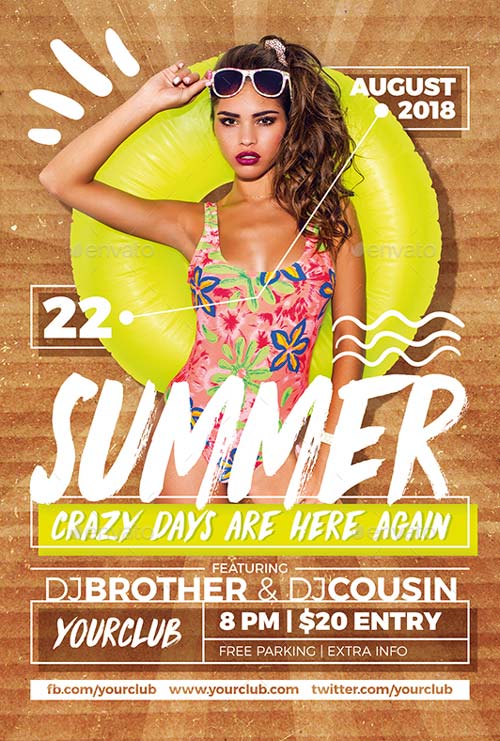 Beach Summer Flyer Template