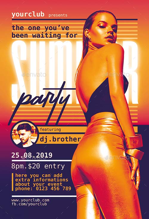 Summer Party Flyer Template