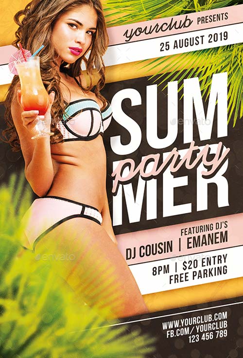 Summer Beach Party Flyer Template