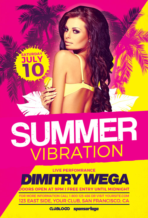 Black Party Night Flyer Template