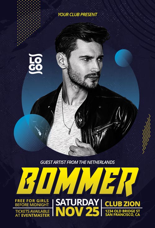 DJ Artist Flyer Template