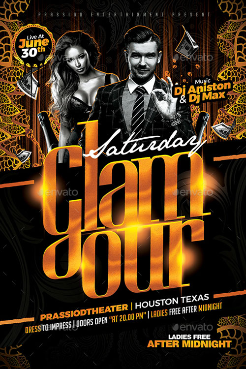 Glamour Party Flyer Template