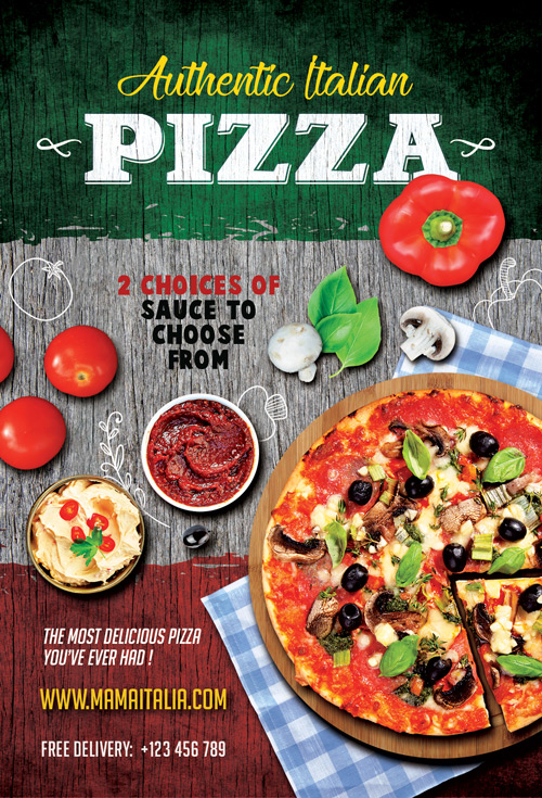 Pizza Restaurant Flyer Template