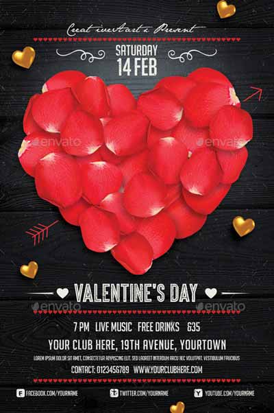 Valentines Day Flyer Template
