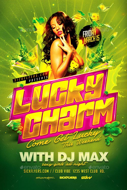 Lucky Charm St Patricks Day Flyer Flyer Template