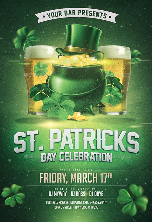 St Patricks Day Flyer PSD Template