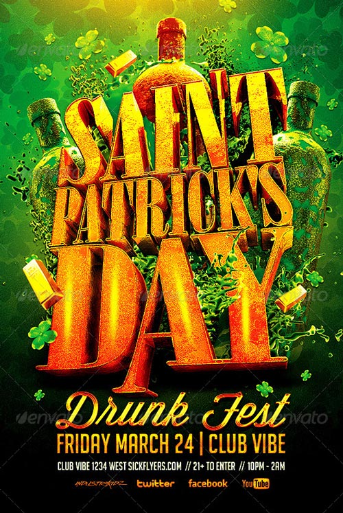 St Patricks Day Flyer Template