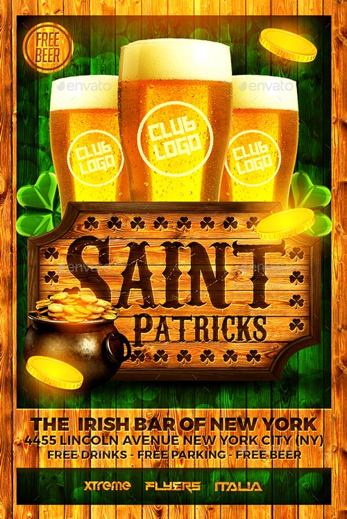St Patricks Flyer Day Event Flyer Template