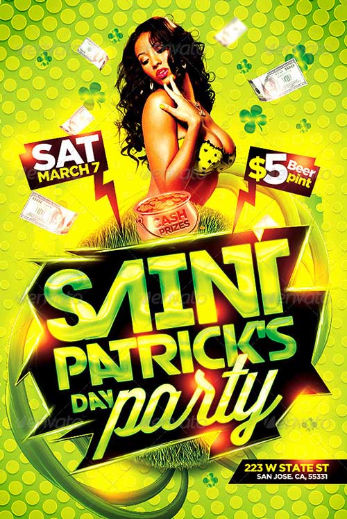 St Patricks Flyer Template
