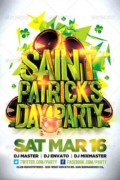 St Patricks Day Flyer Template