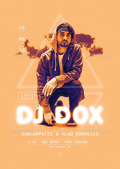 Guest DJ Party Flyer and Poster Template