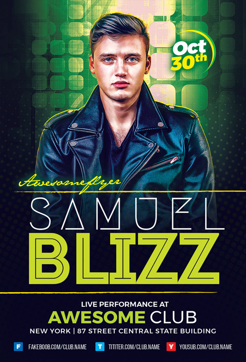 Artist Flyer Template