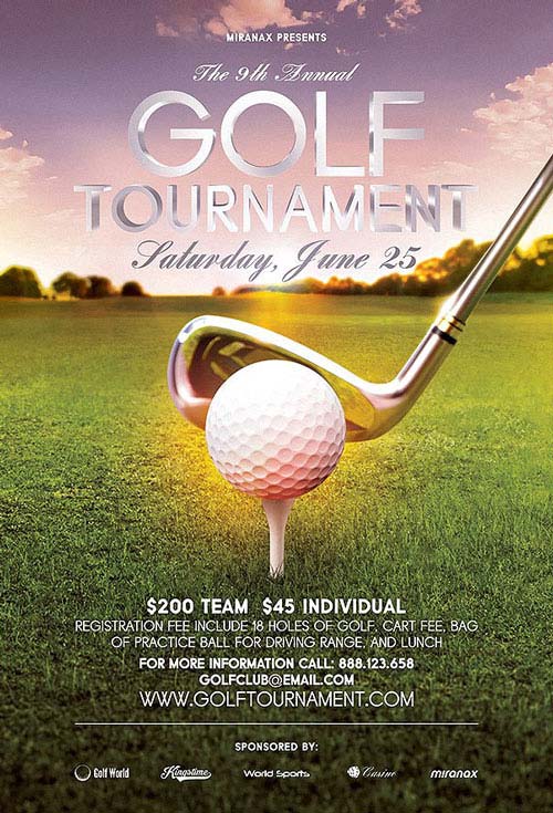 Annual Golf Tournament Flyer Template