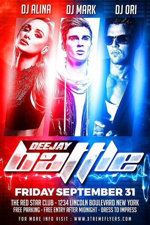 DJ Battle Flyer Template