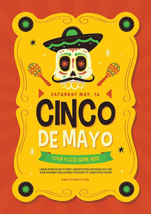 Cinco De Mayo Party Event Flyer Template