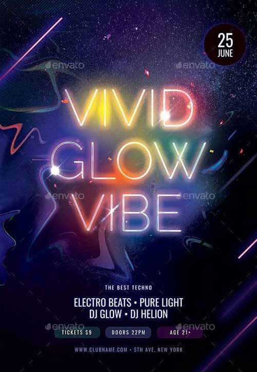 Vivid Glow Vibe Flyer Template