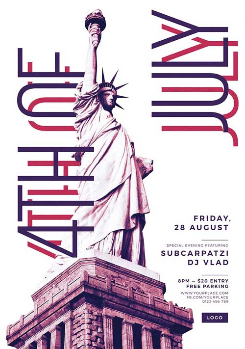 4th of July Flyer and Poster Template