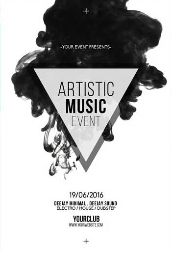 Abstract Electro Flyer Template