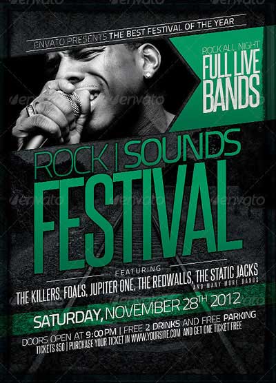 Alternative Music Festival Flyer Template
