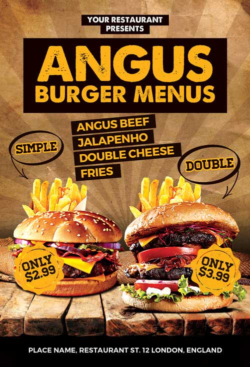 Burger Special Flyer Template