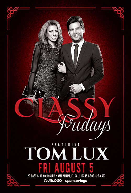 Classy Fridays Flyer Template