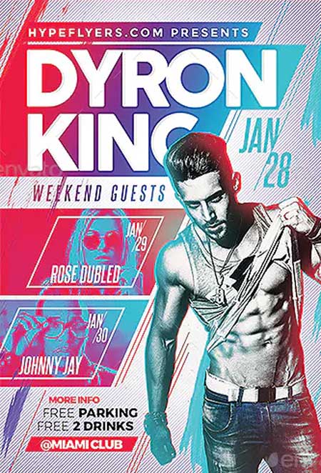 Club DJ Artist Flyer Template