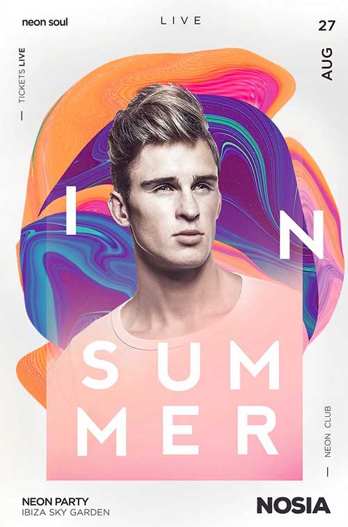 DJ Summer Party Flyer Template