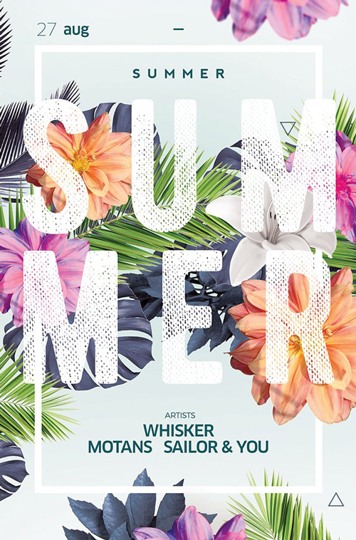 Exotic Summer Party Flyer Template