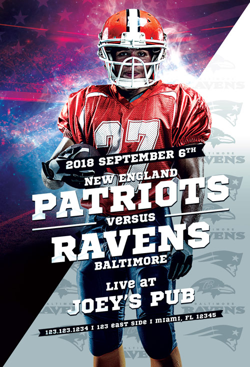 Football Sport Event Flyer Template