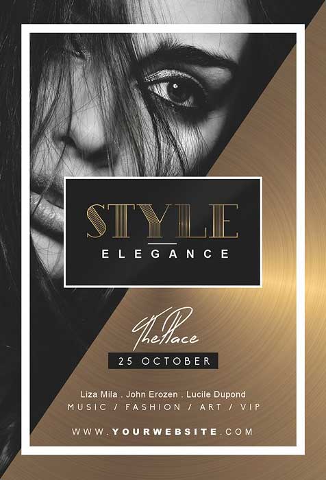 Gold Elegance Flyer Template