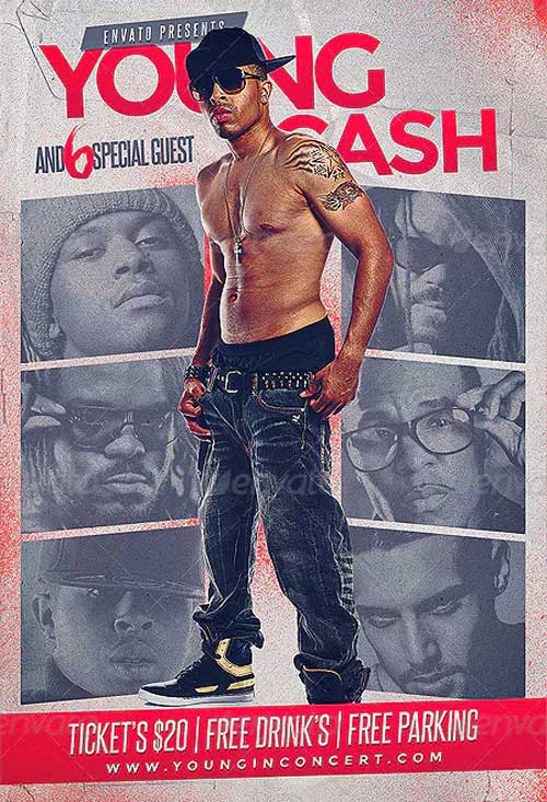 Hip Hop DJ Artist Flyer Template