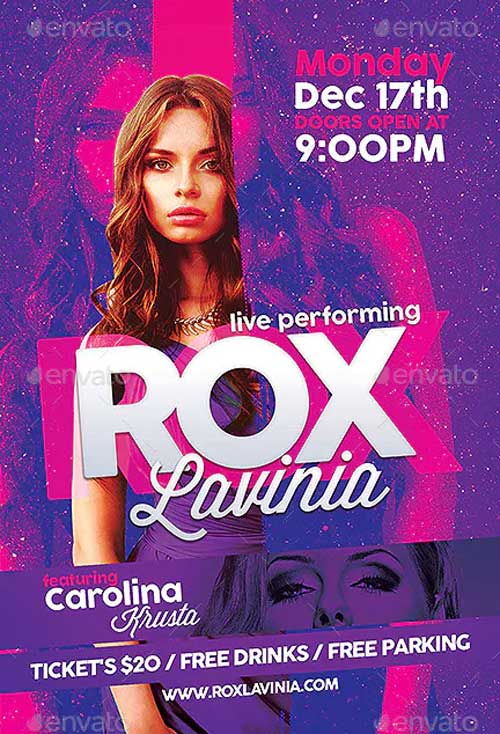 Live DJ Artist Flyer Template