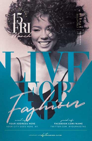 Live For Fashion Flyer Template