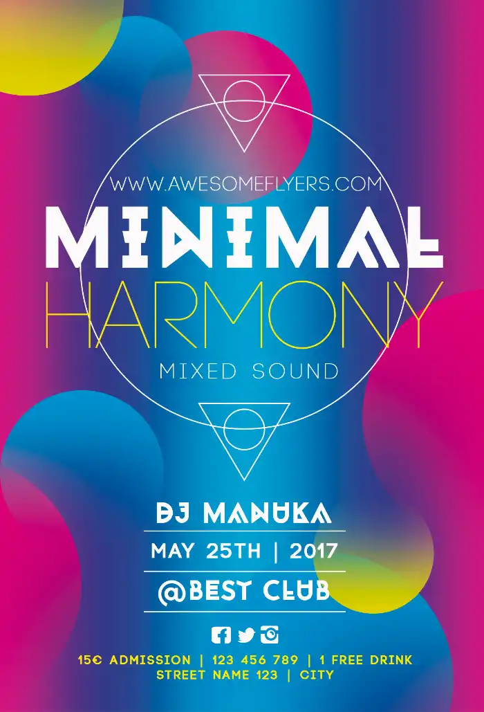 Minimal Harmony Free Flyer Template