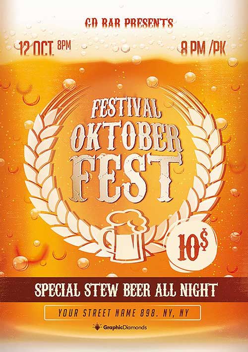 Oktober Fest Flyer Template