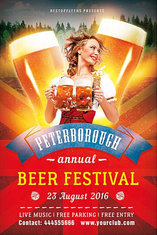 Oktoberfest Free PSD Flyer Template